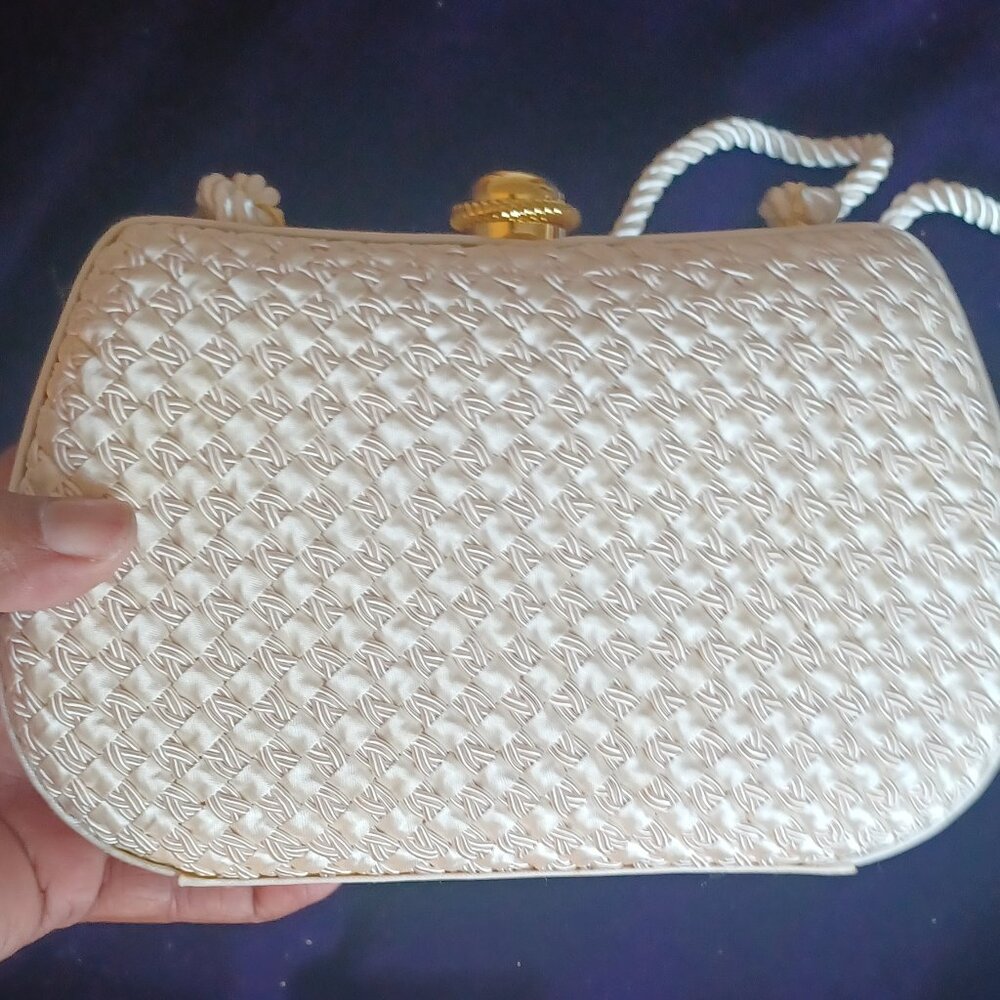 Vintage Satin Beige purse